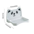 thumbnail image 3 of Lovely Small Bear Soap Box Wall Mounted Toilet Soap Rack No Water Accumulation And Drainage Soap Box Detachable Structure, 3 of 6