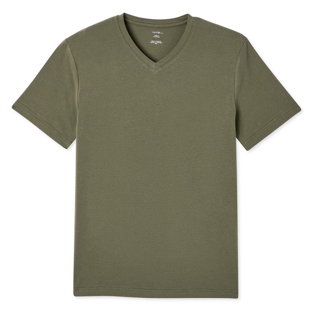 T-shirt extensible à encolure en V George pour hommes