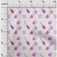 thumbnail image 2 of oneOone Tissu Polyester Lycra Rose Fuchsia Ciseaux Matériel de Robe Tissu Imprimé Tissu au Mètre 56 Pouces de Large, 2 of 5