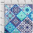 thumbnail image 2 of oneOone Cotton Silk Blue Fabric Abstract Traditional Sewing Craft Projects Fabric Prints By Yard 42 Inch Wide, 2 of 4