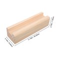 thumbnail image 2 of Wood Full Length Mirror Stand for Holding Floor Mirrors with Stable Support 30cm, 2 of 8