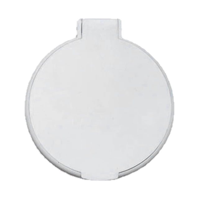 Miroir de Poche Cosmétique Compact, Miroir Circulaire Pliant Simple Face Rotation Libre Plastique pour Bureau Blanc, Rouge, Bleu, Noir