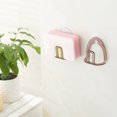 thumbnail image 3 of Oleegame 1PC Shower Soap Dish With Hook Kitchen Sink Soap Rack Drainer Rack Sink Rack Kitchen Suction Cup Sponge Brown, 3 of 3