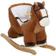 thumbnail image 1 of Qaba Cheval à Bascule pour Bébé, Animal en Peluche avec Sons, 1 of 10