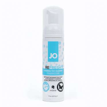 JO Refresh All-Purpose Foaming Adult Intimate Natural Toy Cleaner, Fragrance, Paraben, Alcohol, Soap-Free Formula