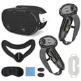 thumbnail image 1 of VR protective accessory set for Meta Quest 3S, including controller handle cover, VR shell cover, mask, lens cover, thumb grip, eye mask, protective case for Quest 3S, 1 of 8