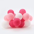 thumbnail image 2 of Light Ball Cotton Decoration String Light Hanging String Lamp for Party Wedding  3pcs Batteries  Flashing  Green, 2 of 10