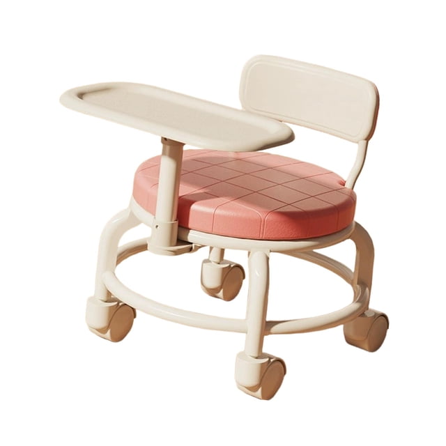Baby Dining Chair with Dining Tray Multifunctional Household Childrens Chair Pink