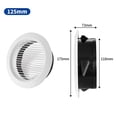 thumbnail image 1 of Bgsha Grille de Ventilation Ronde Réglable 75-200 mm pour Évent Intérieur Mural, Couvercle d'Évent en ABS, 1 of 9