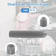 thumbnail image 3 of 100 PCS Dishwasher Rack Repair Kit, Universal Tine Prong Repair End Cover Caps, 1 inch Round Tips (Grey), 3 of 7