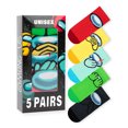 thumbnail image 1 of Among Us Chaussettes Mi-Mollet Multicolores pour Garçons, Ensemble de 5 (12,5-3,5 Enfant UK), 1 of 6