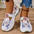 thumbnail image 2 of Womens Butterfly Orthopedic Wedge Walking Shoes Spring Autumn Comfortable Slip on Non-Slip Work Sneakers, 2 of 6