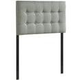 thumbnail image 3 of Emily Twin Upholstered Fabric Headboard - Gray, 3 of 4