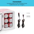 thumbnail image 2 of Chefman Portable 4L Mini Fridge w/ Heating and Cooling - Pink, New, 2 of 7