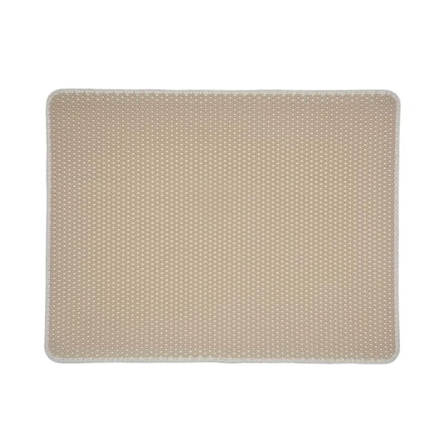 fastboy Durable And Long-lasting Cat Litter Mat Say Goodbye To Messy Floors Safe And Non-toxic Easy To Clean Khaki
