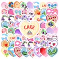 thumbnail image 1 of 35pcs-100pcs Heart Stickers Floral Cute Stickers Animal Stickers for Laptops Notebooks Suitcases, 1 of 5