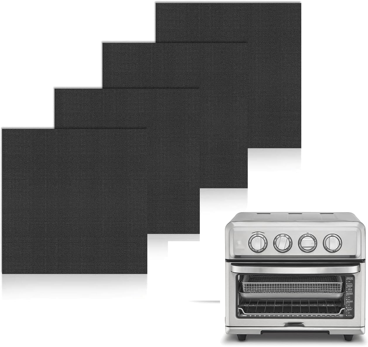 4 Pack Air Fryer Liners for Cuisinart Air Fryer Cuisinart Convection Toaster Oven and Emeril Lagasse 26 QT Extra Large Air Fryer
