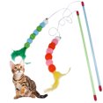thumbnail image 1 of 2PCS Cat Teaser Toy Creative Fake Feather Cat Wand Cat Stick Toy with Bell, 1 of 10