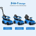 thumbnail image 2 of Licensed Toyota Ride on Push Car for Toddlers by OLAKIDS, 3 in 1 Walking Sliding Toy with Removable Guardrails and Handle, Music, Under Seat Storage for Kid, 2 of 9