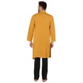 thumbnail image 4 of Atasi Indian Designer Kurta For Mens Party Wear Solid Color Ethnic Long Shirt, 4 of 7