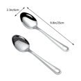 thumbnail image 4 of 2 Pcs Cuillère à Manche Long en Acier Inoxydable Ustensile de Service Portable pour Buffet, 4 of 8