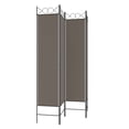 thumbnail image 2 of vidaXL 4-Panel Room Divider Anthracite 160x200 cm Fabric, 2 of 5