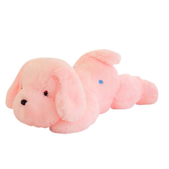 Binwennn LED Light Up Cute Pug Dog Stuffed Animal Toy Adorable Glow In The Dark Soft Pet Figure