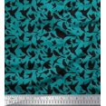 thumbnail image 1 of Soimoi Cotton Cambric Fabric Artistic Bird Printed Craft Fabric by The Yard 42 Inch Wide, 1 of 3