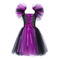 thumbnail image 1 of YOUSNH Halloween Tout-Petits Enfants Bébés Filles Magnifique Sorcière Robe Noire Déguisement Fête Tulle Robes Robes pour Filles E_001 4-5 Ans, 1 of 5