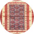 thumbnail image 1 of Ahgly Tapis Rond Traditionnel Persan Marron pour Intérieur, 3 Pieds Rond, 1 of 6