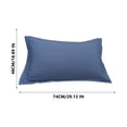thumbnail image 3 of Birdeem Premium Solid Color Pillowcase, Soft Washed Cotton Material, King Size Cover for Full Bed Coverage, Luxury Design Enhances Bedroom Decor, Easy to Clean for Fresh Comfort, 3 of 9