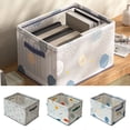 thumbnail image 1 of Foldable Storage Basket  Large Capacity  Waterproof  Moisture-proof  Bedroom Bedside Table Book Magazine Organizer Box  Household Supplies, 1 of 8