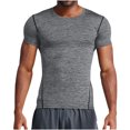 thumbnail image 1 of CHGBMOK Golf Shirts for Men Solid Color Drying Sport Train Short Sleeved Round Neck Sizes S-2XL, 1 of 5