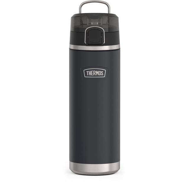 THERMOS, ICON Series, Stainless Steel Water Bottle w/Spout, Granite, 710mL