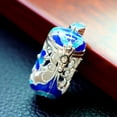thumbnail image 4 of Tachiuwa Hollow Out Enamel Locket Perfume Oil Diffuser Pendant for Necklace Keyring 1 1, 4 of 9