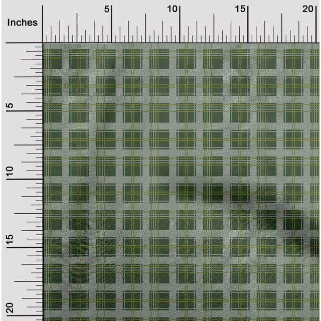 oneOone Georgette Viscose Fabric Tartan Check Fabric Prints By Yard 42 Inch Wide