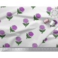 thumbnail image 2 of Soimoi Poly Georgette Fabric Leaves & Floral Block Print Fabric by The Yard 52 Inch Wide, 2 of 3