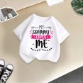 thumbnail image 5 of FhsagQ The 7th Of July Fille Enfant Mignonne Graphique Col Rond Manches Courtes Tee Été Décontracté T-Shirt Fille Printemps The 7th Of July T-Shirts Taille 14-16 Plus Pâques Blanc 7-8 Ans, 5 of 5