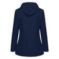 thumbnail image 2 of Spring Military Full-Zip Removable Hooded Cotton Mid-Long Parka Jacket Coat for Women, 2 of 5