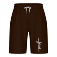 thumbnail image 4 of Diufon Men's Athletic Shorts Drawstring Waisted Outdoor Sport Shorts Spring Summer Hiking Shorts with Pockets, 4 of 4