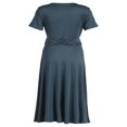 thumbnail image 3 of Robe Longue à Col en V pour Femmes, Formelle, Cocktail, Soirée, Grande Taille, 3 of 6