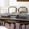 thumbnail image 4 of Lot de 6 Poêles d'Hôtel avec Poignée, Profondeur 2,5 Po, Format Double, Acier Inoxydable de Qualité Commerciale, Contenant Alimentaire pour Traiteur, Plateau de Table Vapeur pour Buffet, Restaurant, 4 of 6