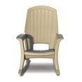 thumbnail image 4 of Semco Plastics Rockaway Heavy-Duty Outdoor Rocking Chair, Tan (2 Pack), 4 of 8