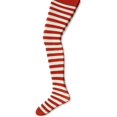 thumbnail image 1 of Jefferies Socks Big Girls'  Stripe Tights, Red/White, 8-10 Years, 1 of 4