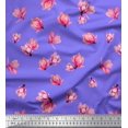thumbnail image 1 of Soimoi Viscose Chiffon Fabric Magnolia Floral Print Sewing Fabric Yard 42 Inch Wide, 1 of 3