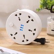 TopLLC Travel Power Strip,6.56Ft Extension Cord With 3 USB Ports And 5-Outlet,Ultra-Compact Wide Spaced Multi Outlets Plugs Sockets,Room,For Room,Work