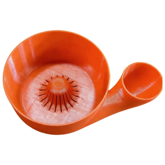 3D Printed Hydro Bowl Food Grade Materials Automatic Fruit Washer Bowl Fruit Bowl Multipurpose Rinse Drain Portable Fruit Cleaning Drain for Home