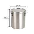thumbnail image 2 of Réservoirs en Acier Inoxydable 520/1000/1600/2500ml Récipient de Stockage Alimentaire de Cuisine Scellé, 2 of 10