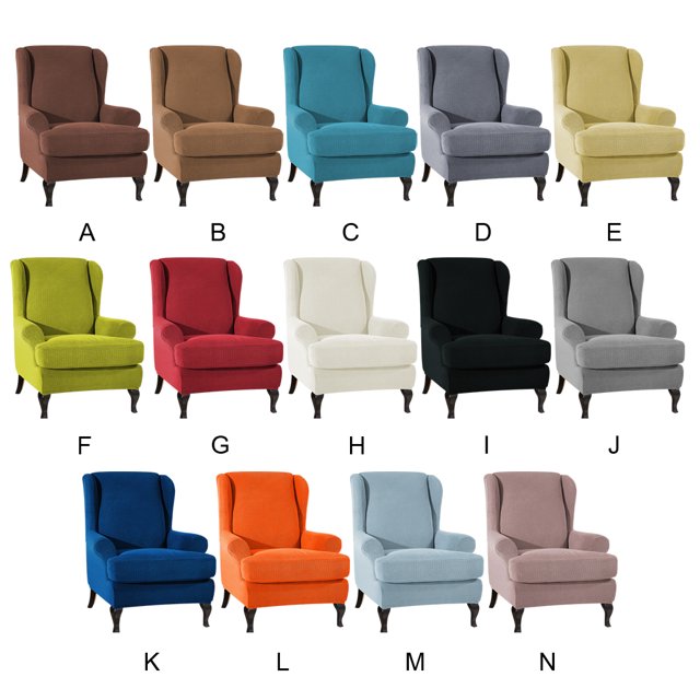 Ruiboury 2pack/lot Not Easy To Wrinkle Chair Cover Fit And Wrinkle-Free Soft Comfortable Winered