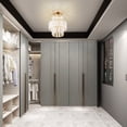 thumbnail image 4 of EGNMCR Chandelier Crystal Ceiling Light Semi Mount Ceiling Lighting Fixture Modern Crystal Ceiling Lamp ceiling fan, 4 of 6